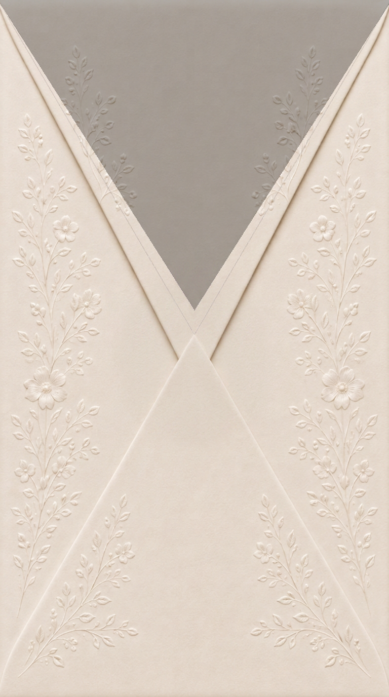 Wedding invitation envelope for Ibrahim and Dareen